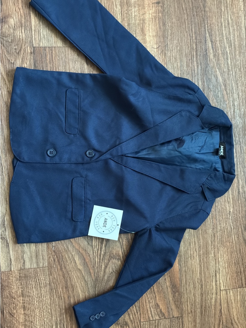 Kids Navy Blazer Jacket